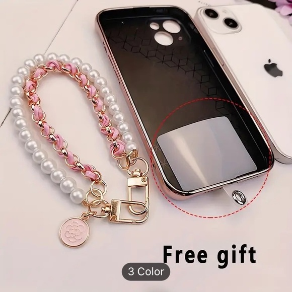 Fashionable Pearl Pendant, Anti Loss Phone Chain, For All Models Of Phones - Picture 3 of 7